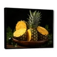 thumbnail image 2 of Designart "Sliced Pineapples A Culinary Art" Food & Beverage Floater Framed Canvas Wall Art, 2 of 7