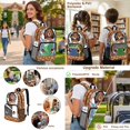 thumbnail image 5 of ZUXONGSY Dachshund Dog Print 17" Clear Backpack for School Girls & Boys – 3Pcs Set with Lunch Box & Pencil Case, Heavy Duty PVC for Preschool, Kindergarten, 5 of 5