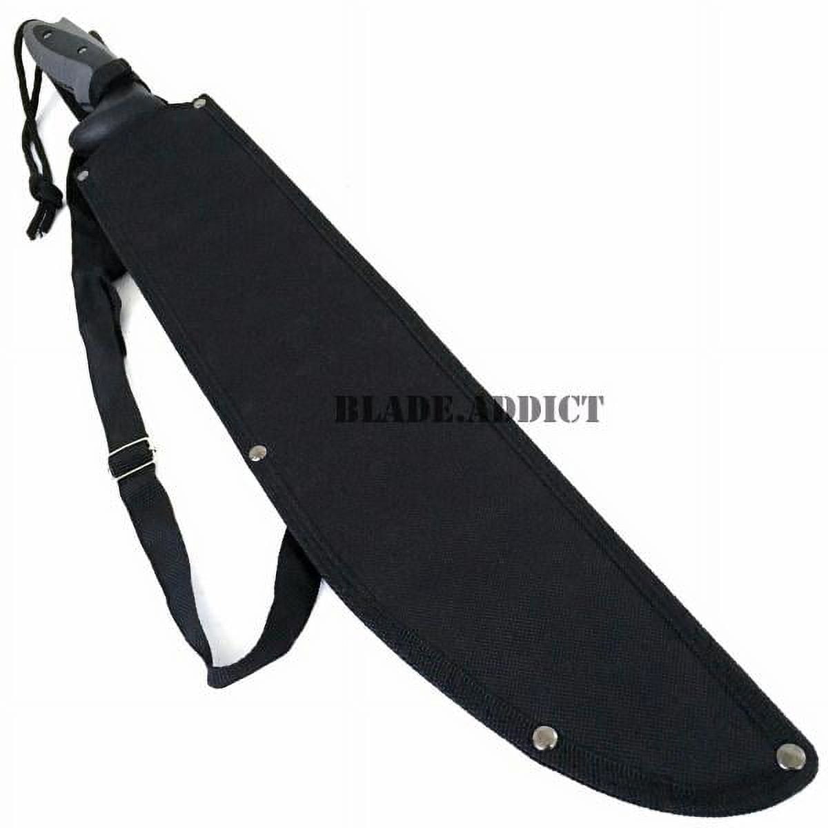 25" FULL TANG HUNTING SURVIVAL FIXED BLADE MACHETE Rambo Knife For Camping Outdoors