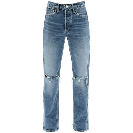 

Re/done 90s high rise loose destroyed denim