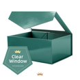 thumbnail image 3 of Cajas de regalo PACKQUEEN, color verde pascua con ventana, 24 x 17,5 x 10 cm, 5 unidades, 3 of 6