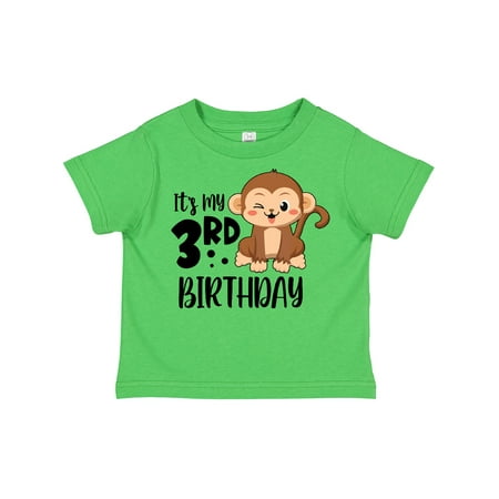 

Inktastic Monkey Its My 3rd Birthday Gift Toddler Boy or Toddler Girl T-Shirt