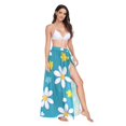 thumbnail image 2 of FORMRS Womens Beach Sarong Semi-Sheer Bikini Wrap Skirt Swimsuit Cover-ups, Small Daisy, 2 of 7