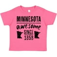 thumbnail image 3 of Inktastic Minnesota Awesome Since 1858 Boys or Girls Toddler T-Shirt, 3 of 5