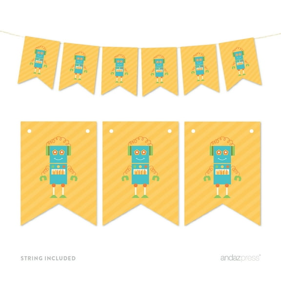 Pennant Party Banner Robot