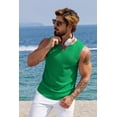 thumbnail image 4 of COOFANDY Men's Casual Tank Tops Knit V Neck Sleeveless T Shirts 2 Pack Summer Beach Lightweight Muscle Tee, 4 of 6