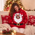 thumbnail image 6 of Goodw7 Dog Cat Carrier Hoodie for Women Christmas, Oversized Pet Pouch Sweatshirt with Kangaroo Pocket, Cozy Pullover for Holiday Errands and Lounging, 6 of 9