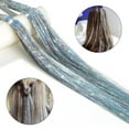 thumbnail image 5 of 19.7 Inch Clip In Hair Tinsel Fairy Hair Tinsel Kit Clips Clip On Glitter Hair Tinsel Extensions Silver, 5 of 9
