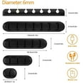 thumbnail image 3 of Desk Accessories for Charging Organizer - 5 Packs Grey Computer Desk Accessories and Adhesive Cord Organizer for Cable Holder Cleans Up Messy Wires at Home, Car and Office, 3 of 14