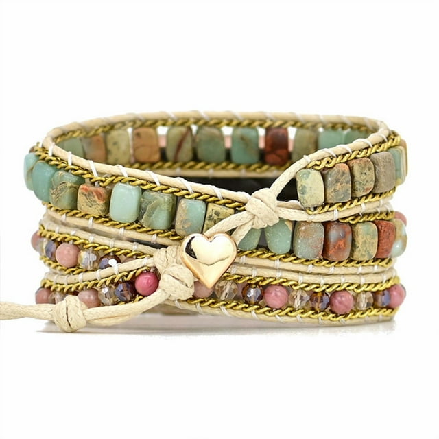 Correa de reloj con cuentas bohemias, pulseras con dijes, pulsera de reloj con cuentas, correa de reloj trenzada, Compatible con iWatch