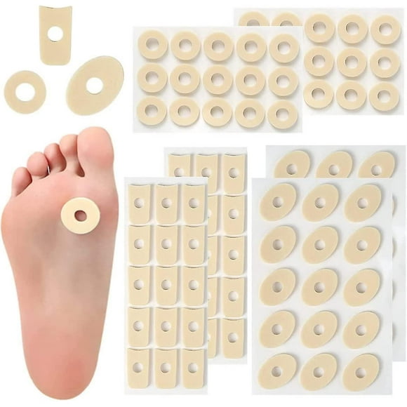 90 Pieces Corn Cushions, Soft Latex Foam Self Adhesive Callus Pads Corn Pad For Foot Toe Callus Anti Friction -Bomveson