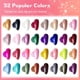 thumbnail image 3 of Set de esmalte de uñas en gel para principiantes JODSONE Ribbon Glitter, 36 colores, 3 of 8