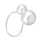 thumbnail image 5 of Hebillas de servilleta Hebillas de toalla de perlas de metal Decoración Anillos de servilleta de mesa de comedor, Plata 12pcs/bolsa sidaley HA004008-02, 5 of 7