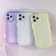thumbnail image 3 of MYKOMI Compatible with iPhone 11 Pro Max Clear Case,Cute Solid Color Curly Wave Frame Transparent Soft Silicone Anti-Scratch Shockproof Protective Slim Case for Women Girls, 3 of 7