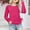 Hot Pink, variant on Girls Long Sleeved Shirts Kids Fall Trendy Solid Color Side Drawstring Round Neck Tunic Top Khaki 13-14 Years