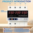 thumbnail image 3 of Voltage Multifunctional Microcontroller Based 3P Voltage Protector Digital Display Voltage Meter Adjustable Voltage Protective Device with Automatic Phase Switching Function, 3 of 7