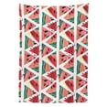 thumbnail image 3 of Ambesonne Watercolor Tablecloth Rectangular Table Cover, Abstract Watermelon, 60"x90", Coral Pink Turquoise, 3 of 4