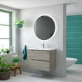 thumbnail image 4 of Ws Bath Collections Menta C80.000 Menta 32" Single Wall Mounted Vanity Cabinet Only - Wood, 4 of 4