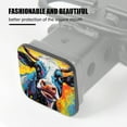 thumbnail image 3 of Hitch Cover Fits For 2-Inch Hitch,Colorful Painting Of Cow With Paint Splashesrubber Trailer Hitch Cover Tube Plug Insert,Car Exterior Accessories, Receiver Tube Hitch Plug, 3 of 6