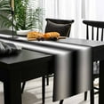 thumbnail image 4 of Black White Ombre Cotton Linen Small Table Runner 13 x 48 inch Modern Minimalism Gradient Abstract Non-slip Rectangular Dining Table Decor for Wedding Party Holiday Dinner, 4 of 8