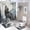 Wolf Moon Tree, variant on Wolf Moon Tree Shower Curtain Set for Bathroom, 4Pcs American Style Country Cool Animal Bathroom Sets with Non Slip Rugs, Toilet Lid Cover, Bath Mat, Shower Curtain, Bathroom Decor