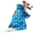 thumbnail image 1 of Large Dog Waterproof Adjustable Rain Poncho Lightweight Reflective Pink XXL, 1 of 6