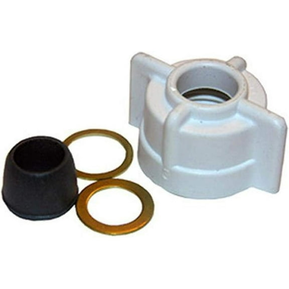 Lasco Fittings Faucet Slip Joint Supply Tube Nut - 3/8-Inch Tube x 1/2-Inch Fip