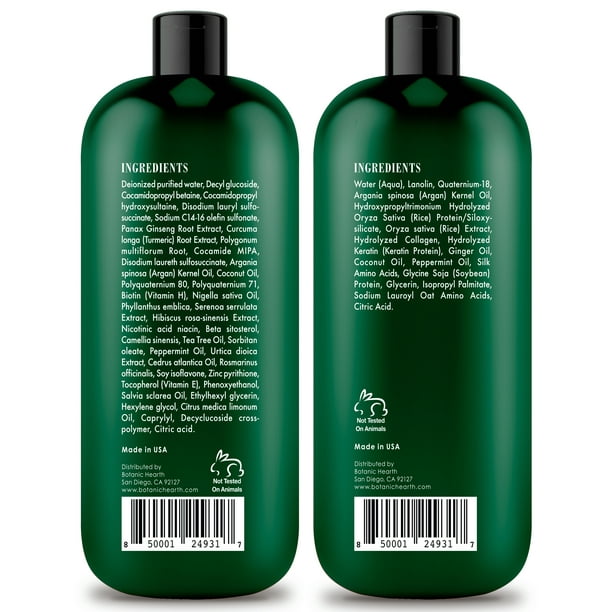 Hearth Peppermint Oil and Set for Hair Growth- 16 Fl Each - Walmart.com