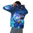 thumbnail image 2 of Men's Hoodie Novelty Pattern Long Sleeve Unisex Pullover Hoodies Casual Hooded Sweatshirt with Pocket, 2 of 8