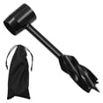 thumbnail image 2 of Settlers Auger Wrench, Wood Auger, Manual Wood Auger Suitable for Outdoor ists, Hikers, Campers , Black, 2 of 9