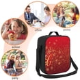 thumbnail image 5 of Pofeuu Merry Christmas Print Lunch Bag Women Insulated Lunch Box Reusable Leakproof Large Spacious Cooler Tote for Women Men, 5 of 7