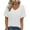 White, variant on Timegard Tops for Women Summer Casual Loose Comfy Solid Color V Neck Stops Short Sleeve Basic Tee Shirts