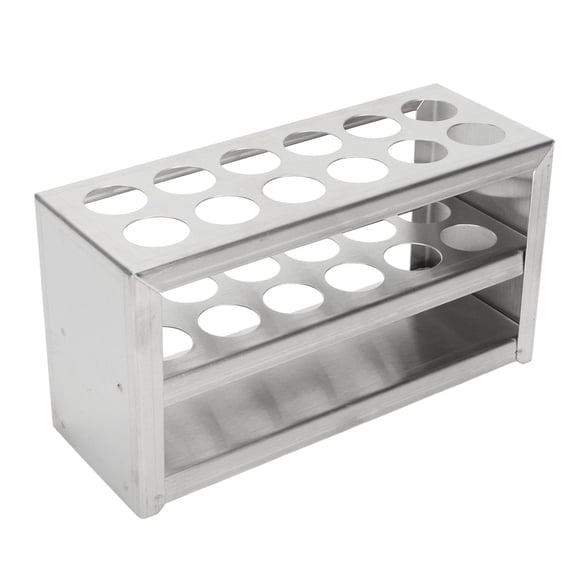 Test Tube Holders, Stainless Steel 12 Holes Test Tube Rack Strong 3 Tiers Centrifuge Tube Holder Laboratory School