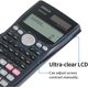 thumbnail image 2 of Calculadora científica 401funtions con estuche, calculadora LCD gran pantalla compatible con la escuela, batería solar calculadora científica compatible con ingenio Afortunado Sencillez, 2 of 5