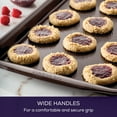 thumbnail image 6 of Circulon Nonstick Bakeware 11-Inch x 17-Inch Cookie Pan, Chocolate Brown, 6 of 10