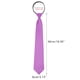 thumbnail image 2 of CORBATA PREATADA CON CREMALLERA PARA HOMBRES INSPIRADA EN CHIC, COLOR SÓLIDO, FORMAL Y CASUAL, BRILLO DE SATÉN, VIOLETA CLARO, 2 of 5