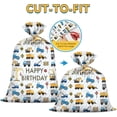 thumbnail image 4 of 1 Pcs Extra Large Construction Birthday Gift Bag for Boys 36x56 Inch Jumbo Gift Bags Trucks Excavators Cranes Vehicle-Themed Kids Happy Birthday Parties Favors Decorations, 4 of 4
