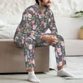 thumbnail image 7 of Salouo Pigs 1 Print Button-Front Long Sleeve Pajama Set for Men, Soft 2Pjs Men's Long Sleeve Sleepwear-Medium, 7 of 7