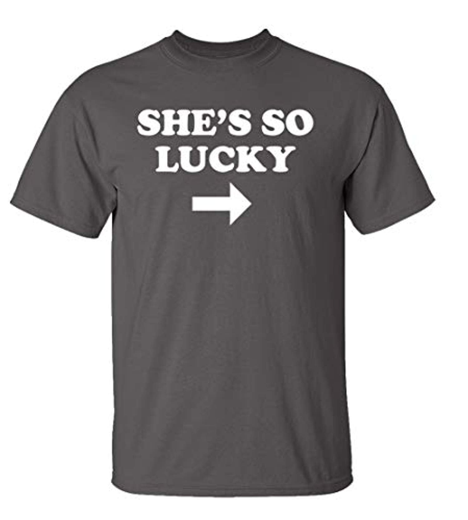Funny St. Patrick's Day She's So Lucky Adult Short Sleeve Tee Shirt Black - Bild 11 von 17