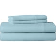 thumbnail image 3 of Cot Sheets 4 Pieces Set - 500 TC Perfect Camping Sheets for Twin RVs, Narrow Bunk and Guest Beds - (25" x 75") 100% Egyptian Cotton & Fitted Sheet 8" Deep Pocket - Light Blue Solid., 3 of 6