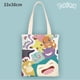 thumbnail image 2 of Bolsa de lona con estampado a mano de Pokemon Anime, bolsa de compras de gran capacidad, Kawaii Rick Pikachu SLaura tle Charmander zhangmengya  LED, 2 of 2