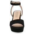 thumbnail image 4 of Journee Womens Nairri Vegan Leather Platform Heel Dress Sandals, Widths Available, 4 of 10