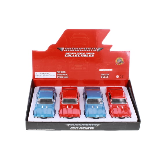 Box of 4 1968 Oldsmobile 442 Hardtop, ASSTD - Welly 24024/4D - 1/24 Scale Diecast Model Cars