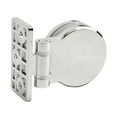 thumbnail image 4 of Sink Shower Tray Screen 180 Degrees Frameless Glass Shower Door Bracket Hinge Glass Zinc Alloy Accessories For Bathroom, 4 of 9