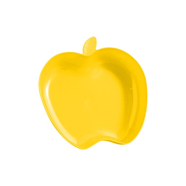 Fesfesfes Assiettes de Souper Réutilisables, Vaisselle pour Repas Intérieurs et Extérieurs, Sorties de Camping avec Base Antidérapante en Silicone de Qualité Alimentaire 3,35 X 3,15 Pouces Jaune