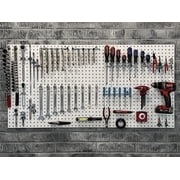 Triton Products® DB-2 White Polypropylene Pegboards, Two 24 x 48 x 1/4 Pegboards