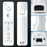 Wii Remote Controller,PORTHOLIC 2 Packs Upgrade Wii Wireless Controller Compatible with Nintendo Wii Wii U Console (White,2pcs)