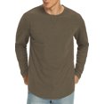 thumbnail image 4 of Thrilos Shirts for Men Long Sleeve Heavyweight Cotton Long Sleeve Tops CrewNeck Sweatshirt Pre-Shrunk Work T-Shirts, 4 of 9