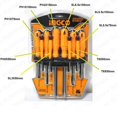 thumbnail image 4 of Kit De Destornilladores Super Select Herramientas 10 Piezas INGCO HKSD1058, 4 of 4