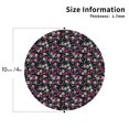 thumbnail image 2 of Sigee Daisies Flowers for Water-Resistant, Heat-Resistant, Non-Slip Leather Coasters Set, Ideal for Coffee Table, Office, Bar, Home Decor-Round Shape, 2 of 6
